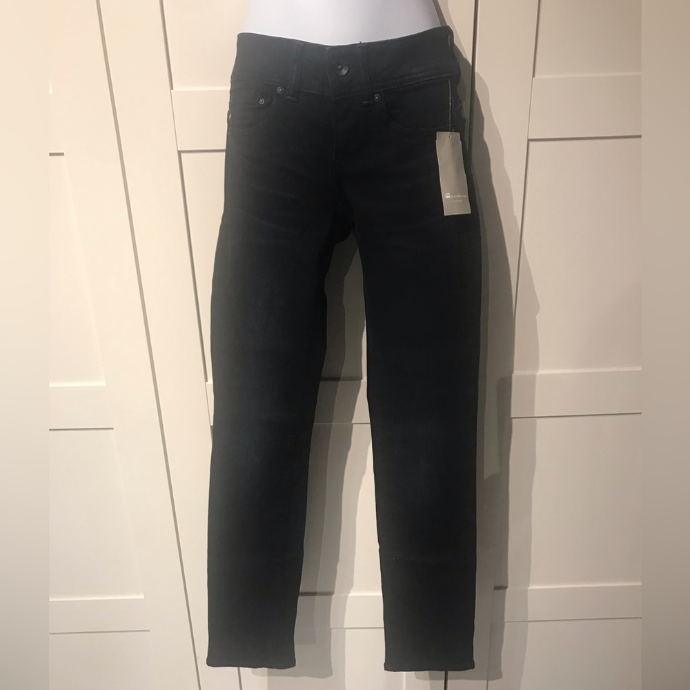 G-Star Raw Midge Mid-Rise Straight Leg Jeans W24 x L32 NWTs